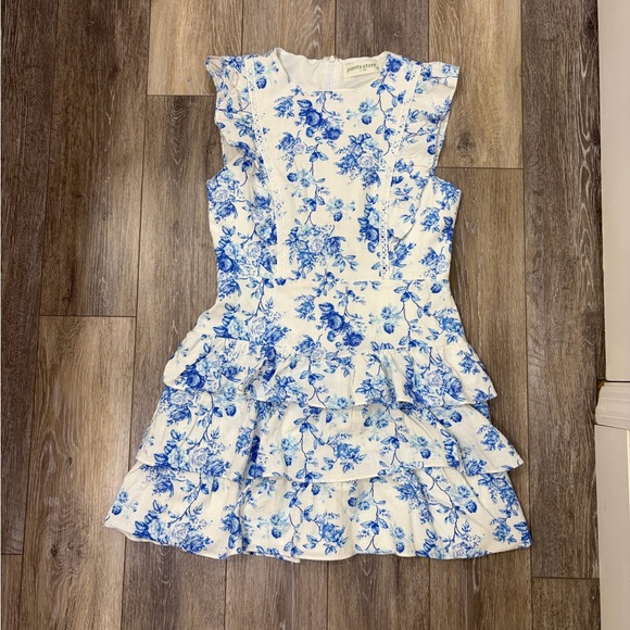 Pants Store Kaylee Floral Linen Mini Dress NWOT - Picture 2 of 14